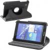 Leather Rotating Case for Samsung Galaxy Tab Plus P6210 Black (OEM)